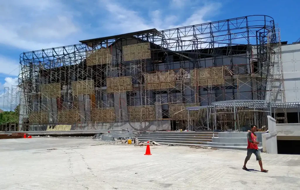The keranjang bali mall construction photos