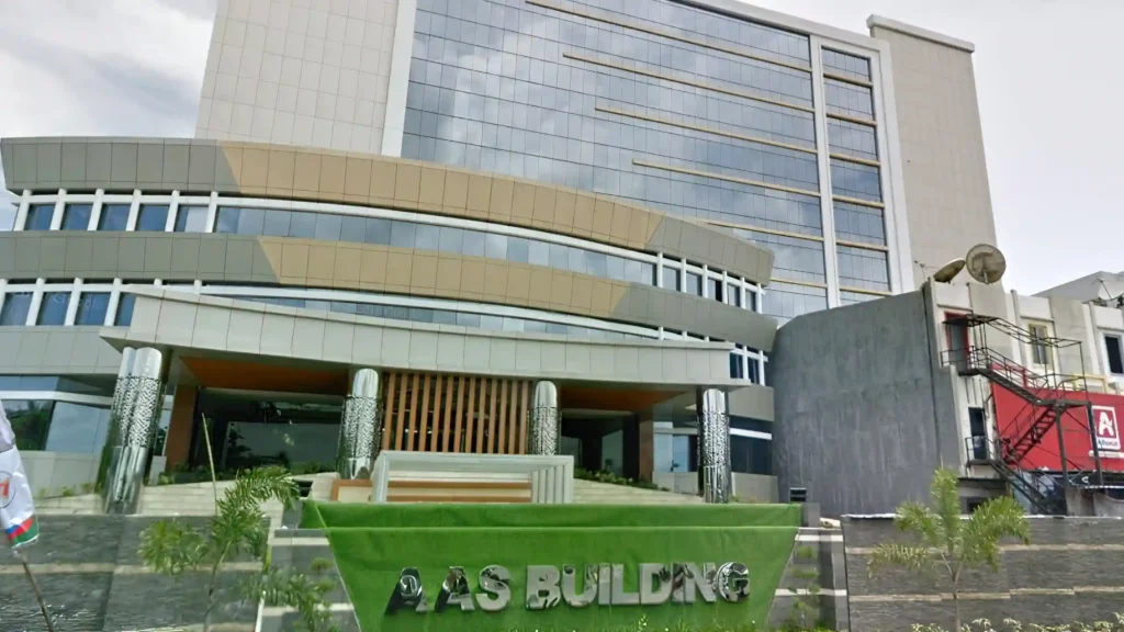 facade tampak depan Aas building makassar