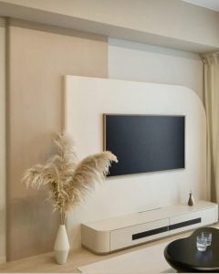 backdrop TV minimalis ruang keluarga